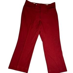 Sansabelt by Jaymar Dress Pants Mens 36 Mark Scot Collection Burgundy Tailored